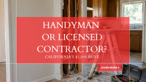 Open drywall with wiring and pipes in a California home, the kind of job that can need a licensed contractor